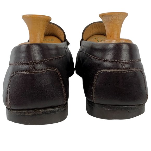 TODs Chocolate‎ Brown Leather Dress Penny Loafers main image 8